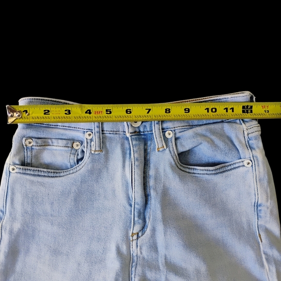 Rag & Bone Light Blue Denim Nina High Rise Skinny Destress Jeans Sz 24 - Picture 10 of 11